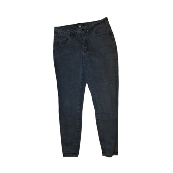 Judy Blue Size 14W  Slim Fit Distressed Black STRETCH Denim Jeans Plus Size - Picture 1 of 2